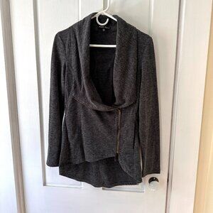 Sweet Rain Casual Asymmetrical Zip Cardigan - Size L